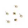 14k gold filled bail for half-drillled bead 4mm x 2pcs