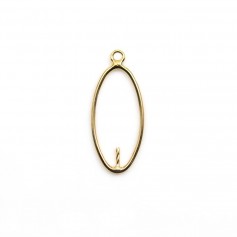 Pendant 20x10mm, in oval shape Gold Filled x 1pc