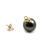 14k gold filled bail for half-drillled bead 4mm x 2pcs