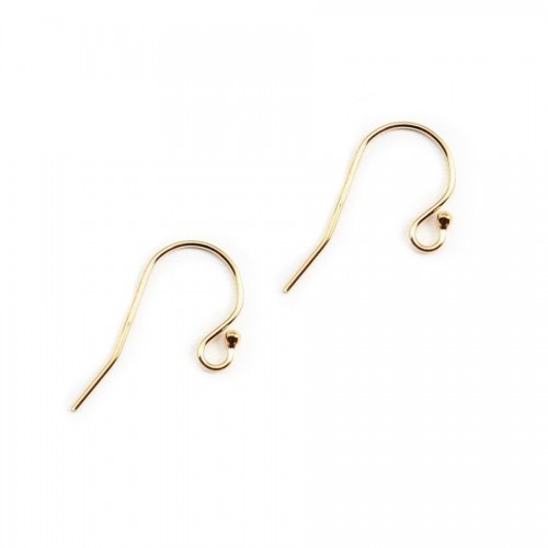 Gold Filled ear wires with a ball 11.5x20mm x 2pcs