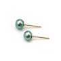 14k gold filled ear studs for half-drilled beads 4mm x 2pcs