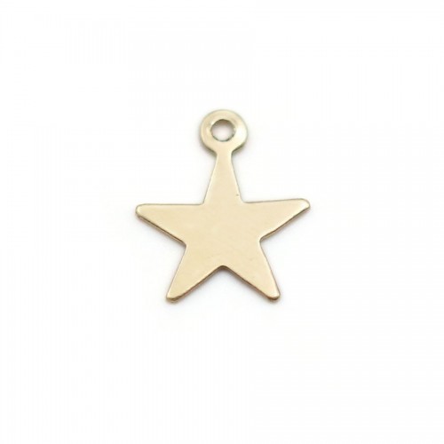Estrela de Gravação Cheia de Ouro 8mm x 2pcs