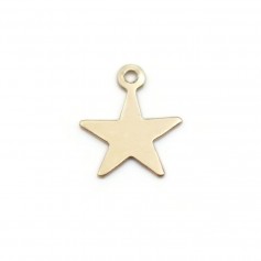 Estrela de Gravação Cheia de Ouro 8mm x 2pcs