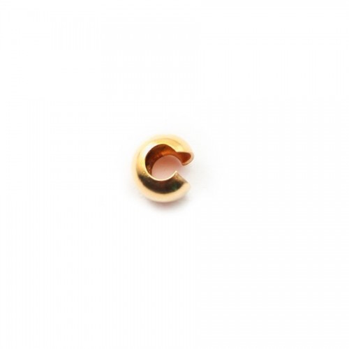 Cache nœud 4.0mm Gold filled 14 carat X 5pcs 