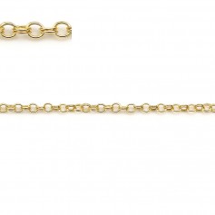 Gold Filled 1.7mm x 50cm Double Crossed Ring Chain