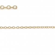 Anello a catena ovale riempito d'oro 1,7x2,3 mm x 50 cm