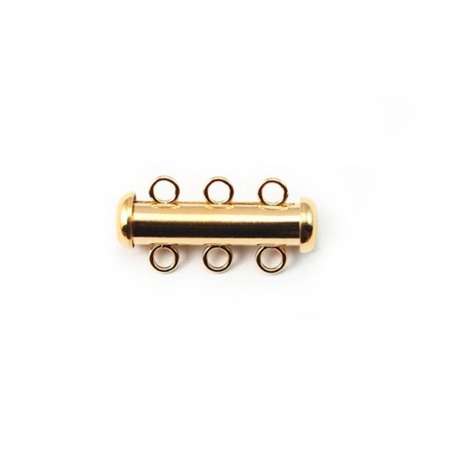 14K Gold filled Tube clasp 3 row 4.3x20mm X1 pc