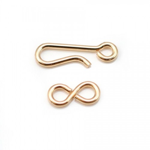 14k gold filled hook and eye clasp 14mm x 1pc