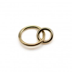 Ring "you and me" in Gold Filled, 10mm and 6mm x 1pc