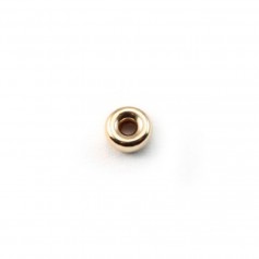 Gold Filled Round Beads 6x3.4mm x 1pc