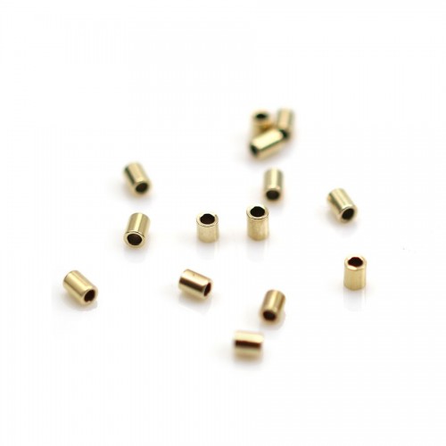 Gold Filled Quetschröhrchen Perlen 1.6x2mm x 20St