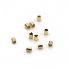 Perles tubes à écraser en Gold Filled 2x2mm x 20pcs