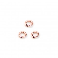 Offene Ringe in Gold Filled Rosé 0.8x4mm x 10pcs