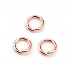 Anéis abertos preenchidos a ouro Cor-de-rosa 1,3x8mm x 2pcs