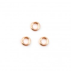 Gold Filled Rosy Closed Rings 0.64x3mm x 10pcs