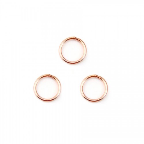 Gold filled rosé 14 carats anneaux fermé 0.64x6mm x 10pcs