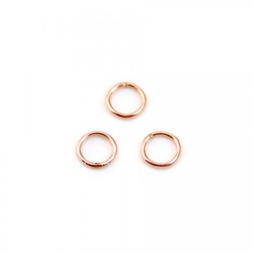 Gold filled rosé 14 carats anneaux fermé 0.64x5mm x 10pcs