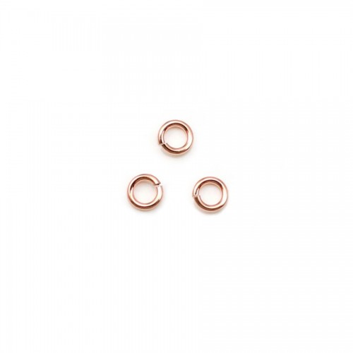 Offene Ringe in Gold Filled Rosé 0.64x3mm x 10pcs