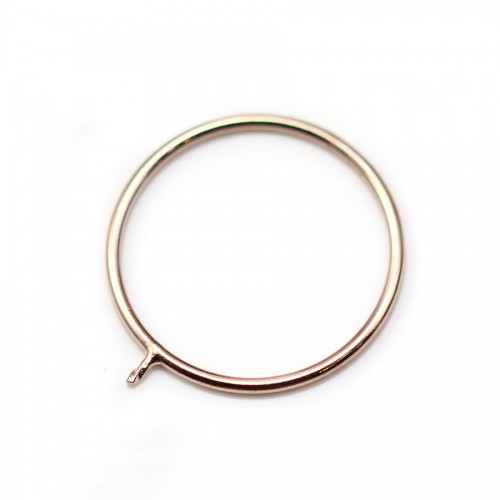 Ring in 14k pink gold filled, with a 0.6mm rod x 1pc