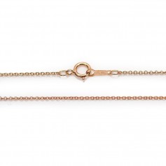 Cadena de collar de oro rosado 40cm x 1pc