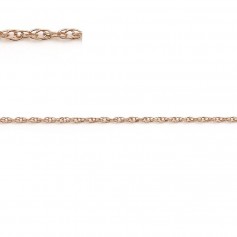 Chaine maille ovale 1.6x1.3mm en Gold Filled rosé x 50cm