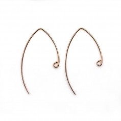 Rose Gold Filled ear wires 34mm x 2pcs
