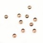 Cup in the shape of flower, in pink gold filled 14K, 1 * 5mm x 8pcs