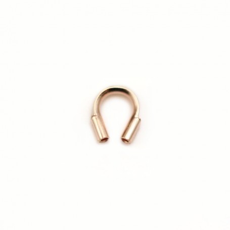 Protection for 0.21mm wired wire, 14 carat pink gold filled x 10pcs