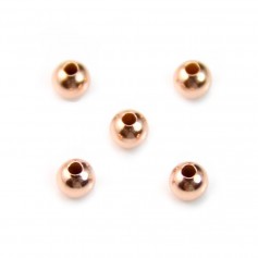 Runde Perle in Gold Filled Rosé 3mm x 10pcs