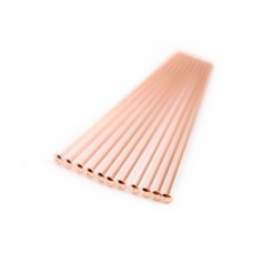 Gold Filled Flat Head Pin Pink 0.5x25mm x 10pcs