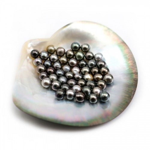 Tahitian pearl baroque 8-10mm lot of 6pcs