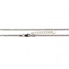 Silver chain 1.5mm twisted x 45cm