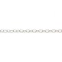 925 sterling silver oval link chain 2.8x3.5x035mm x 50cm