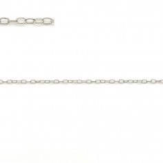 925 sterling silver oval link chain 1.1*1.5mm x 50cm