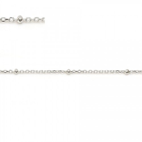 Forcat Perlenkette 1.1mm aus Silber 925 x 50cm