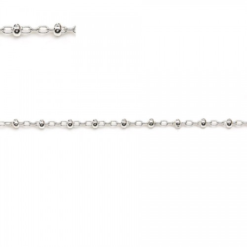 925 sterling silver chain decorated with little balls of 2.2mm x 50cm