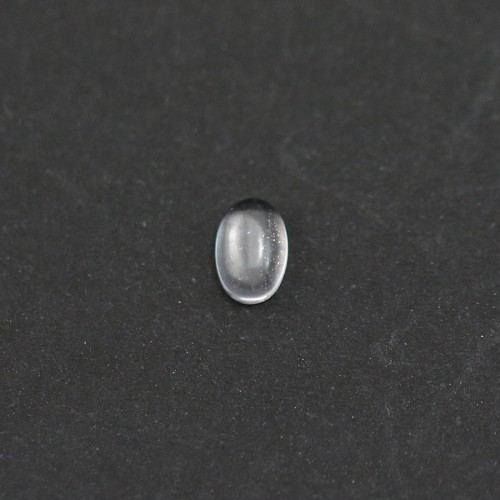Bergkristall-Cabochon, oval, 4x6mm x 4pcs