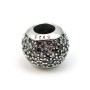 Perle de style Pandora en argent 925 & zirconium x 1pc