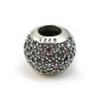 Perle de style Pandora en argent 925 & zirconium x 1pc