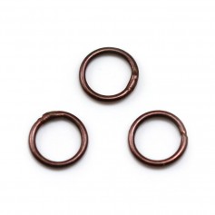 Geschweißte Ringe, runde Form, aus Metall, kupferfarben 1* 8mm ca. 50St