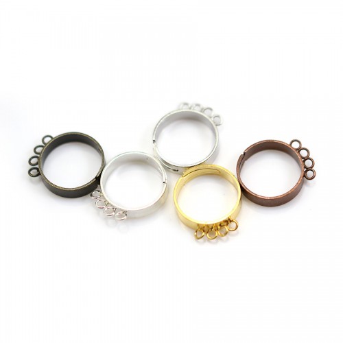 Anello regolabile, colori diversi, con 4 anelli x 1 pz