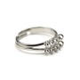 Adjustable ring in silver color, 10 rings, x 1pc