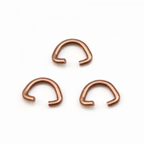 Bead in copper color , in rounded triangle shaped, 5 * 7mm x 10pcs