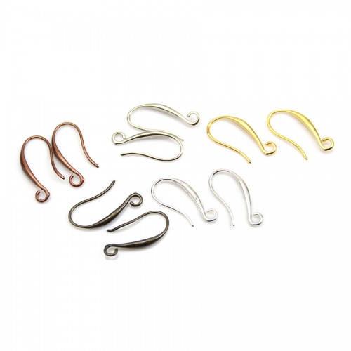 Ear hooks, available in different colors, 9 * 21mm x 20pcs