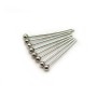 Pin on metal, in round ball head shaped, 0.6 * 15mm x 200pcs
