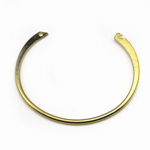 Flexible bangle, in gold-colored, 64mm x 1pc