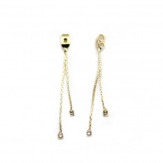 Earring Pusher with chain 30&40mm x 2pcs