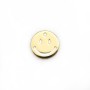 Smillé Charm, "flash" vergoldet auf Messing 10mm x 4pcs