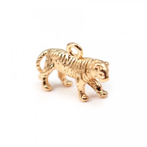Tiger Plated by "Flash" Gold auf Messing 11x18mm x1pc