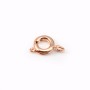  spring ring clasp by "flash" Gold pink on brass 6mm